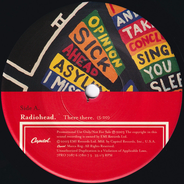 Radiohead - There There | Capitol Records (7PRO 7087 6 17811 7 5) - 3 Radiohead - There There | Capitol Records (7PRO 7087 6 17811 7 5) - 3