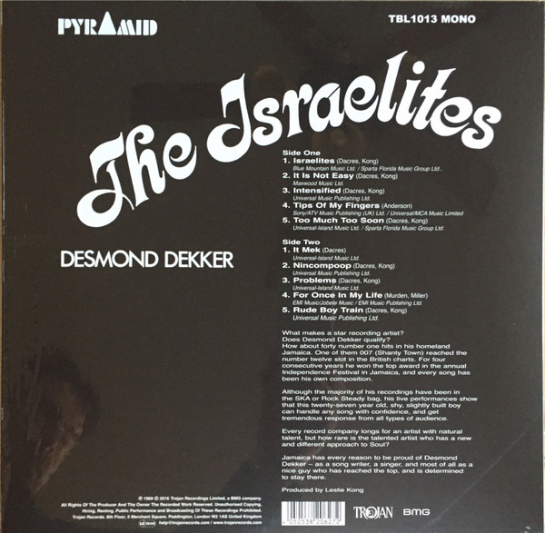 Desmond Dekker - The Israelites | Pyramid (TBL1013) - 2 Desmond Dekker - The Israelites | Pyramid (TBL1013) - 2