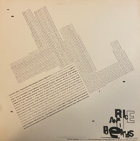 Otto Von Schirach - El Golpe Avisa | Rice And Beans (RB006) - 2