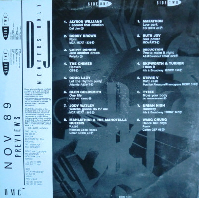 Various - November 89 - Previews | DMC (DMC 82/3) - 2 Various - November 89 - Previews | DMC (DMC 82/3) - 2