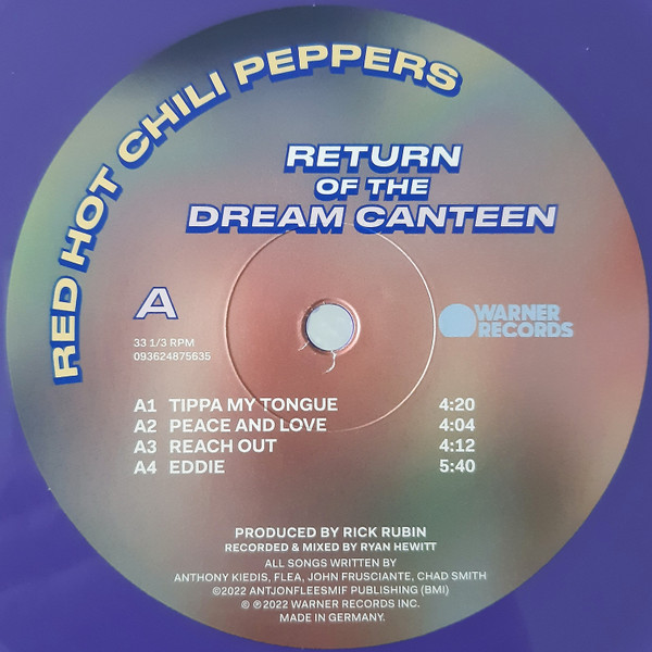 Red Hot Chili Peppers - Return Of The Dream Canteen | Warner Records (093624867357) - 3 Red Hot Chili Peppers - Return Of The Dream Canteen | Warner Records (093624867357) - 3