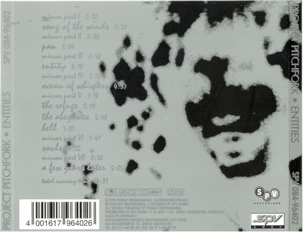 Project Pitchfork - Entities | SPV Recordings (SPV 084-96402) - 2