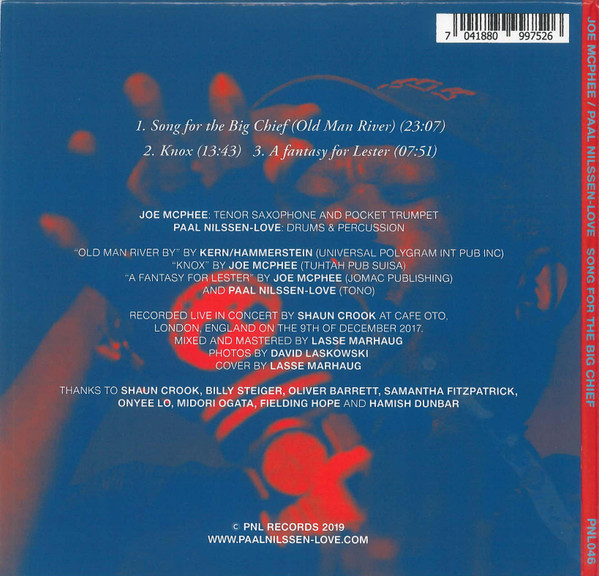 Joe McPhee / Paal Nilssen-Love - Song For The Big Chief | PNL (PNL046) - 3