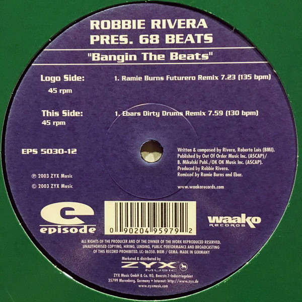 Robbie Rivera Pres. 68 Beats - Bangin The Beats | Episode Records (EPS5030-12) - 2 Robbie Rivera Pres. 68 Beats - Bangin The Beats | Episode Records (EPS5030-12) - 2