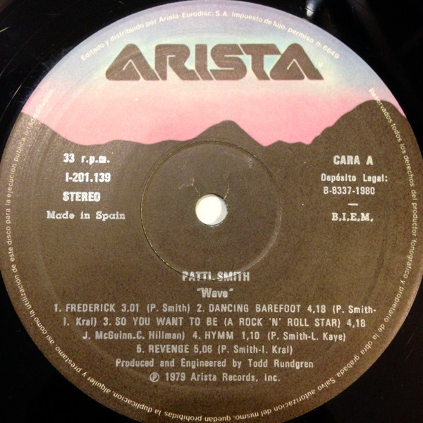 Patti Smith Group - Wave | Arista (I-201.139) - 3