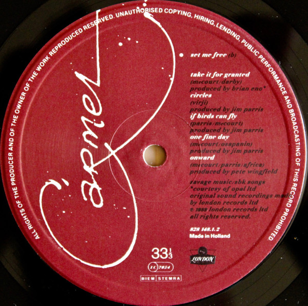 Carmel - Set Me Free | London Records (828 148.1) - 2