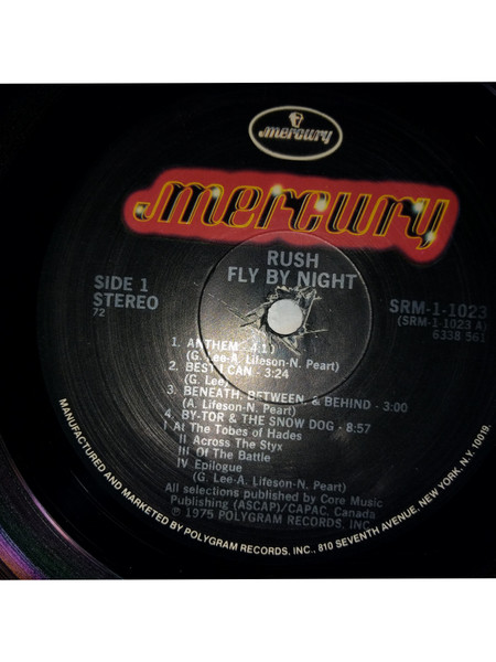 Rush - Fly By Night | Mercury (SRM-1-1023) - 3