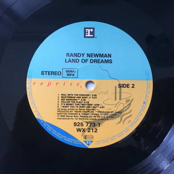 Randy Newman - Land Of Dreams | Reprise Records (WX 212) - 4