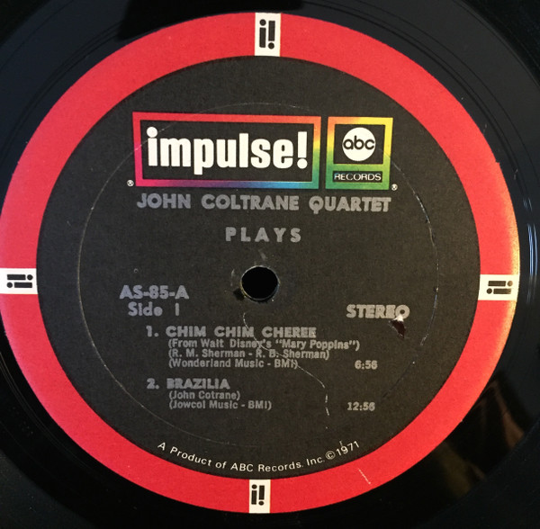 The John Coltrane Quartet - The John Coltrane Quartet Plays | Impulse! (AS-85) - 2