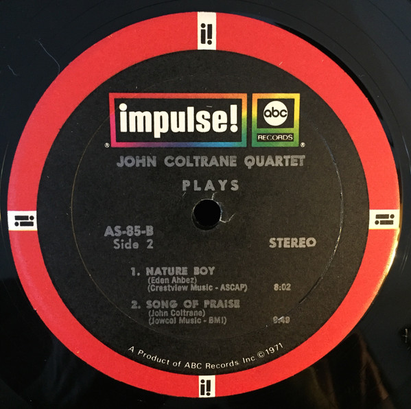 The John Coltrane Quartet - The John Coltrane Quartet Plays | Impulse! (AS-85) - 3