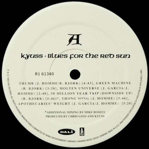 Kyuss - Blues For The Red Sun | Rhino Records (R1 61340) - 3