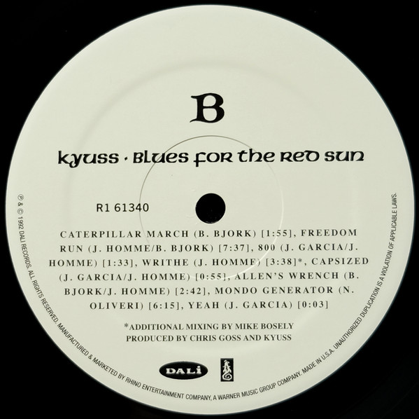 Kyuss - Blues For The Red Sun | Rhino Records (R1 61340) - 4