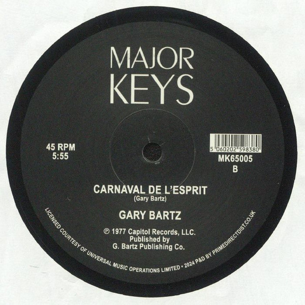 Gary Bartz - Music Is My Sanctuary / Carnaval De L'Esprit | Major Keys (MK65005) - 2 Gary Bartz - Music Is My Sanctuary / Carnaval De L'Esprit | Major Keys (MK65005) - 2