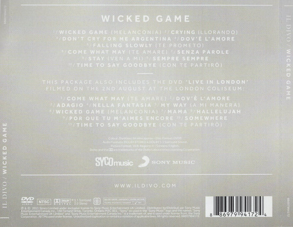 Il Divo - Wicked Game | Syco Music (88697994172) - 2 Il Divo - Wicked Game | Syco Music (88697994172) - 2