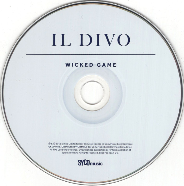Il Divo - Wicked Game | Syco Music (88697994172) - 3 Il Divo - Wicked Game | Syco Music (88697994172) - 3