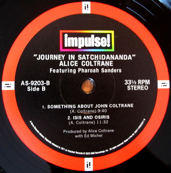 Alice Coltrane Featuring Pharoah Sanders - Journey In Satchidananda | Impulse! (00011105022811) - 3