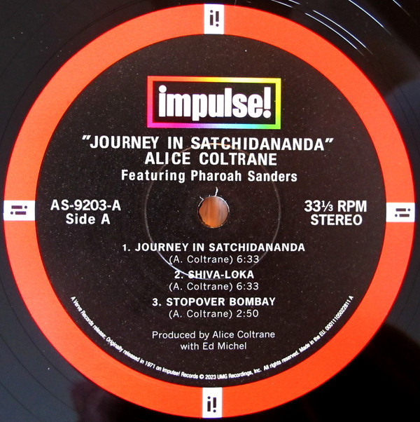 Alice Coltrane Featuring Pharoah Sanders - Journey In Satchidananda | Impulse! (00011105022811) - 2