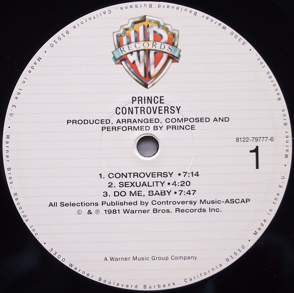Prince - Controversy | Warner Bros. Records (8122-79777-6) - 3 Prince - Controversy | Warner Bros. Records (8122-79777-6) - 3