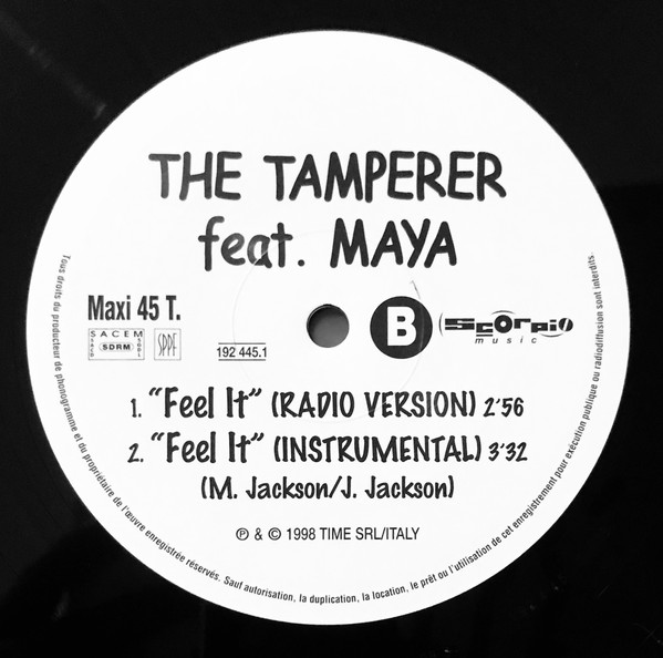 The Tamperer Feat. Maya - Feel It | Scorpio Music (192 445-1) - 4