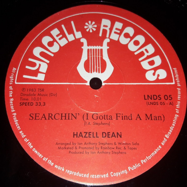 Hazell Dean - Searchin' (I Gotta Find A Man) | Lyncell Records (LNDS 05) - 4