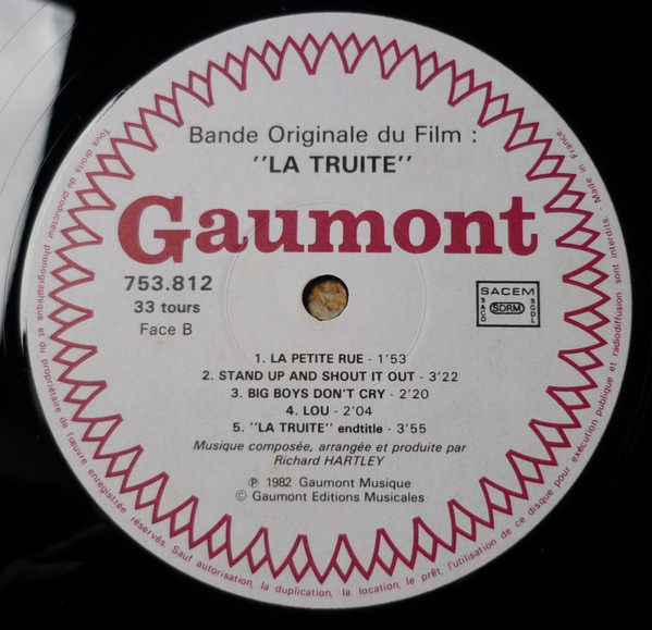 Richard Hartley - La Truite (Bande Originale Du Film) | Gaumont Musique (753 812) - 3 Richard Hartley - La Truite (Bande Originale Du Film) | Gaumont Musique (753 812) - 3