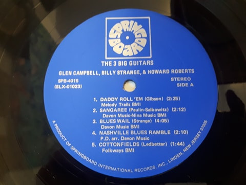 Glen Campbell , Billy Strange , Howard Roberts - The 3 Big Guitars | Springboard (SP-4015) - 2