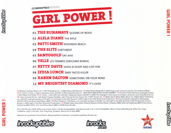 Various - Les Inrockuptibles Présentent Girl Power ! | Les Inrockuptibles (CD LI 08 159 mars 2008) - 2