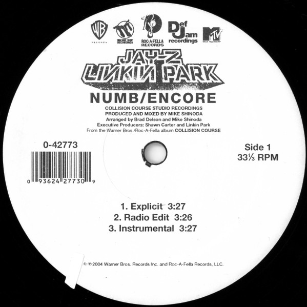 Jay-Z / Linkin Park - Numb / Encore | Warner Bros. Records (0-42773) - 3 Jay-Z / Linkin Park - Numb / Encore | Warner Bros. Records (0-42773) - 3