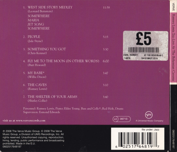 The Ramsey Lewis Trio - At The Bohemian Caverns | Verve Records (0602517648197) - 2 The Ramsey Lewis Trio - At The Bohemian Caverns | Verve Records (0602517648197) - 2