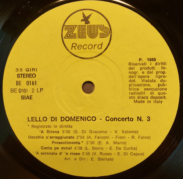 Lello Di Domenico - Concerto N° 3 | Zeus (BE 0161) - 4 Lello Di Domenico - Concerto N° 3 | Zeus (BE 0161) - 4