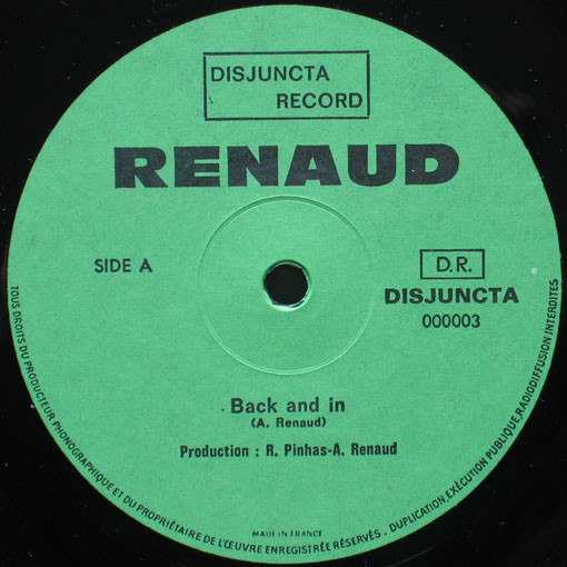 Alain Renaud - Renaud | Disjuncta (000003) - 2