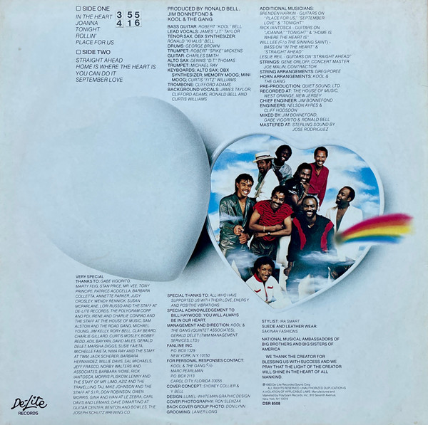 Kool & The Gang - In The Heart | De-Lite Records (DSR 8508) - main Kool & The Gang - In The Heart | De-Lite Records (DSR 8508) - main