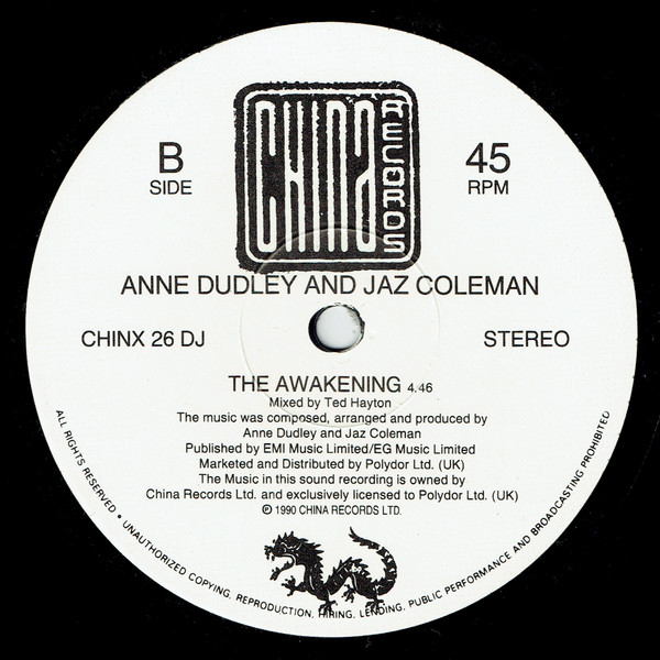 Anne Dudley And Jaz Coleman - Minarets And Memories | China Records (CHINX 26 DJ) - 2
