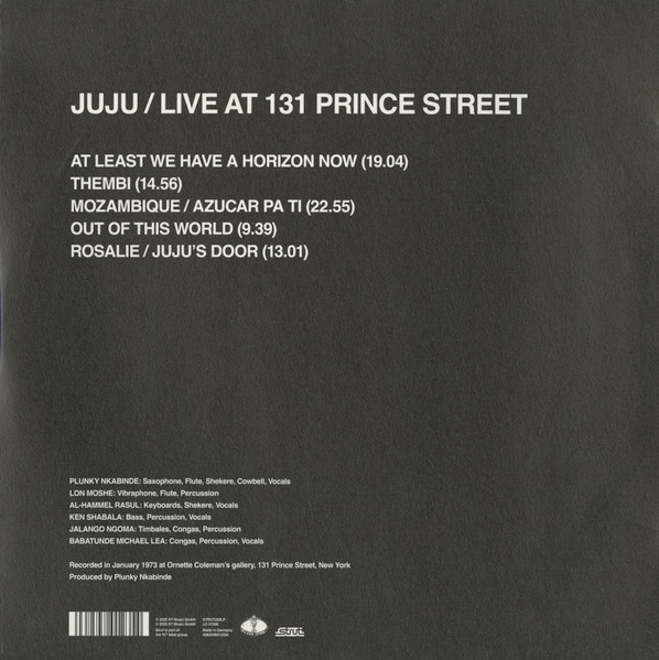 Juju - Live At 131 Prince Street | Strut (STRUT250LP) - 2 Juju - Live At 131 Prince Street | Strut (STRUT250LP) - 2