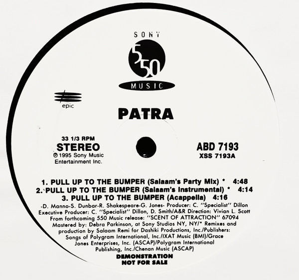 Patra - Pull Up To The Bumper | 550 Music (ABD 7193)
