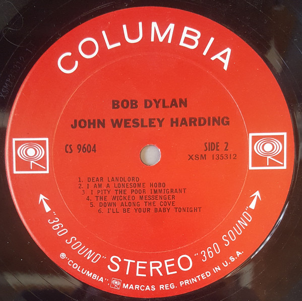 Bob Dylan - John Wesley Harding | Columbia (CS 9604) - 4