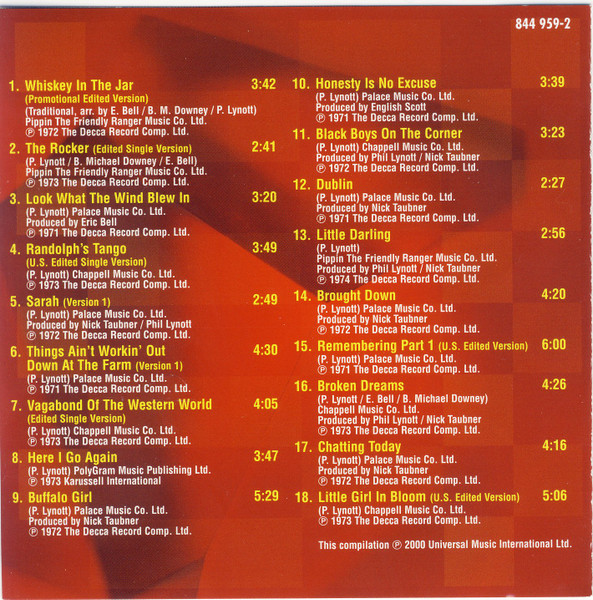 Thin Lizzy - Millennium Edition | Deram (844 959-2) - 4