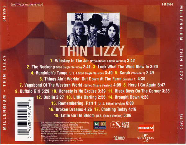 Thin Lizzy - Millennium Edition | Deram (844 959-2) - 2