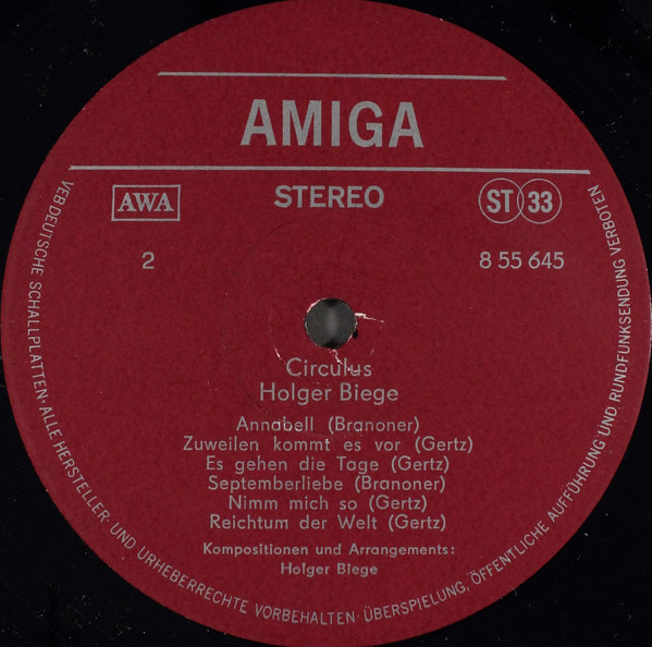 Holger Biege - Circulus | Amiga (8 55 645) - 4