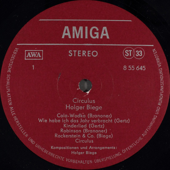 Holger Biege - Circulus | Amiga (8 55 645) - 3