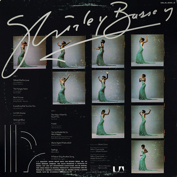 Shirley Bassey - Love, Life And Feelings | United Artists Records (UALA-605-G) - 2 Shirley Bassey - Love, Life And Feelings | United Artists Records (UALA-605-G) - 2