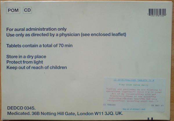 Spiritualized - Ladies And Gentlemen We Are Floating In Space | Dedicated (DEDCD 034S) - 2