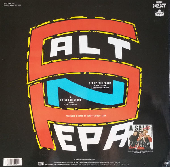 Salt 'N' Pepa - Get Up Everybody  / Twist And Shout | Metronome (886 409-1)