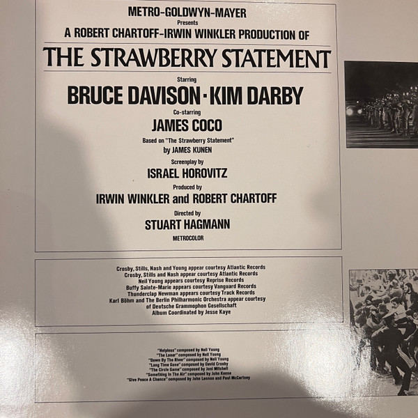 Various - The Strawberry Statement (Music From The Original Sound Track) | Reprise Records (64006 (2031)) - 3