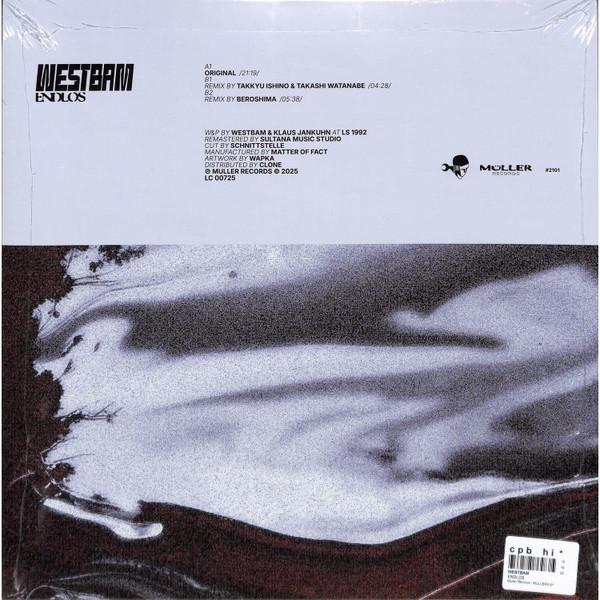 Westbam - Endlos | Müller Records (MULLER 2101) - 2 Westbam - Endlos | Müller Records (MULLER 2101) - 2