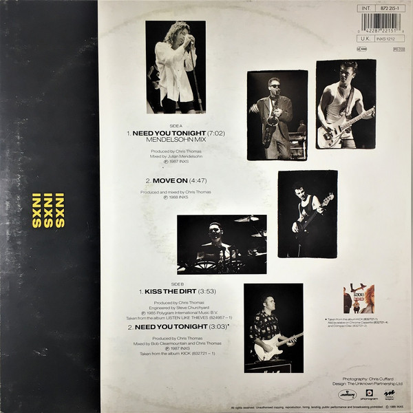 INXS - Need You Tonight | Mercury (872 215-1) - 2