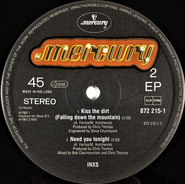 INXS - Need You Tonight | Mercury (872 215-1) - 4