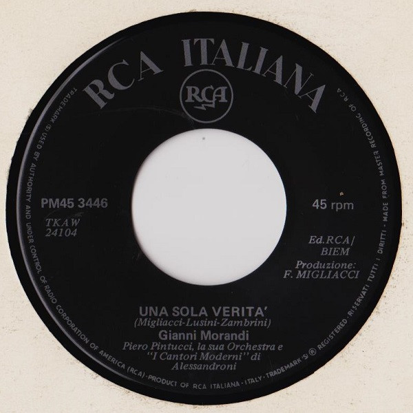 Gianni Morandi - Chimera | RCA Italiana (PM45 3446) - 4