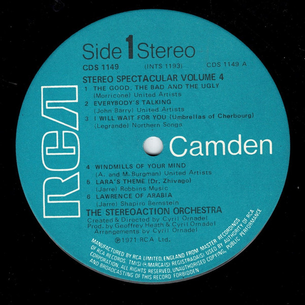 The Stereo Action Orchestra - Stereo Spectacular Volume 4 | RCA Camden (CDS 1149) - 3