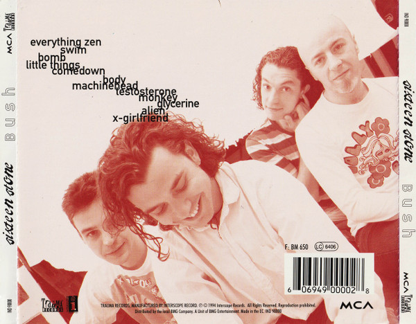 Bush - Sixteen Stone | Trauma Records (IND 90000) - 2 Bush - Sixteen Stone | Trauma Records (IND 90000) - 2